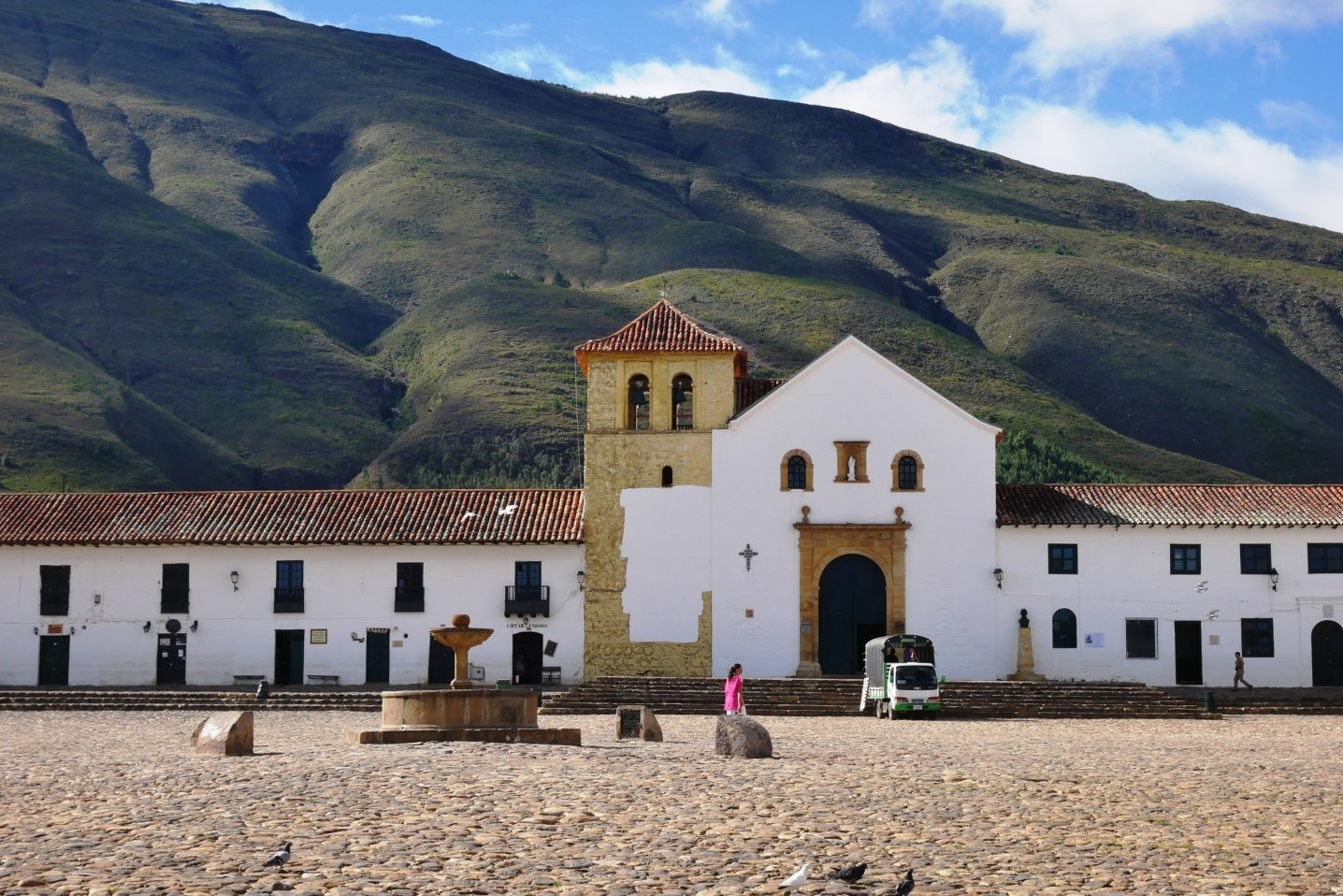 Kirche und Dorfplatz, Villa de Leyva, Kolumbien